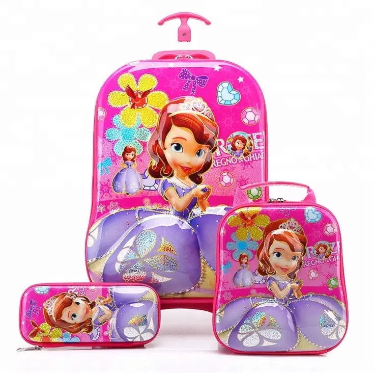 Kids Bagage Set Kinderen Reizen Trolley Hard Shell Koffer Schooltas