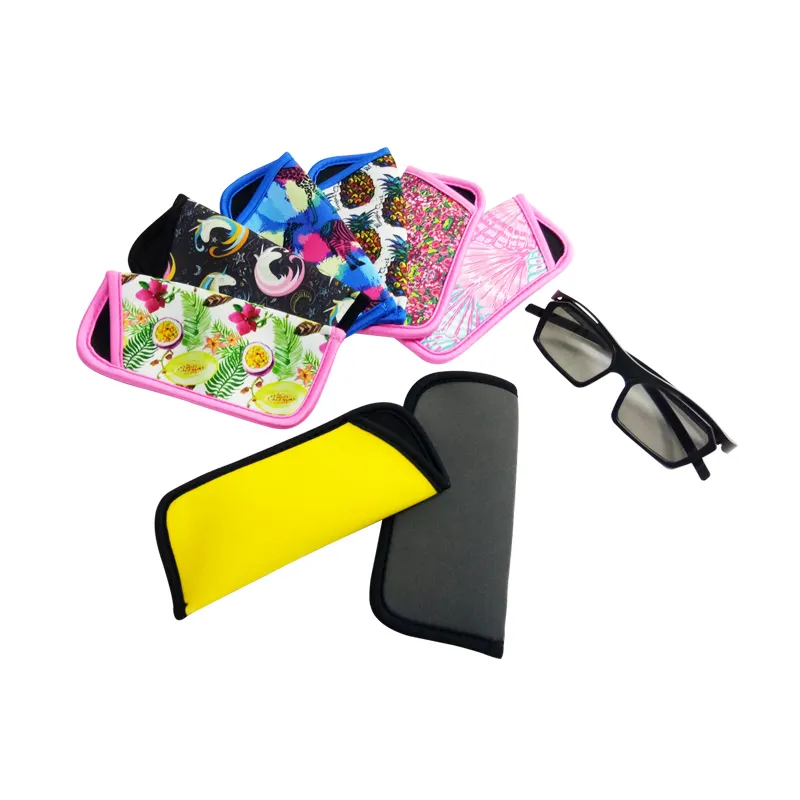 Estuche/bolsa de gafas de neopreno con estampado completo Bolsas de regalo elegantes para protección de gafas