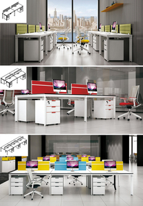 Poste de travail de <span class=keywords><strong>bureau</strong></span> moderne sur mesure Sunshine RI Series, design moderne, 4 places, modulaire, écologique, <span class=keywords><strong>bureau</strong></span> ouvert, garantie 5 ans <span class=keywords><strong>pour</strong></span> la maison - Product Image 2