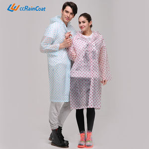 Baru Dicetak Promosi reusable eva Jas Hujan dengan titik merah - Product Image 6