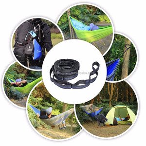 Woqi Outdoor <span class=keywords><strong>Viaggio</strong></span> Leggero Doppia Campeggio <span class=keywords><strong>Amaca</strong></span> Durevole Lattice Panno <span class=keywords><strong>Amaca</strong></span> Con Cinghie Corde - Product Image 6