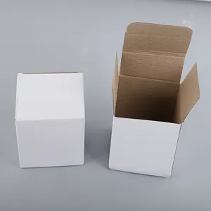 포장 상자 작은 흰색 판지 11 온스 머그잔 상자