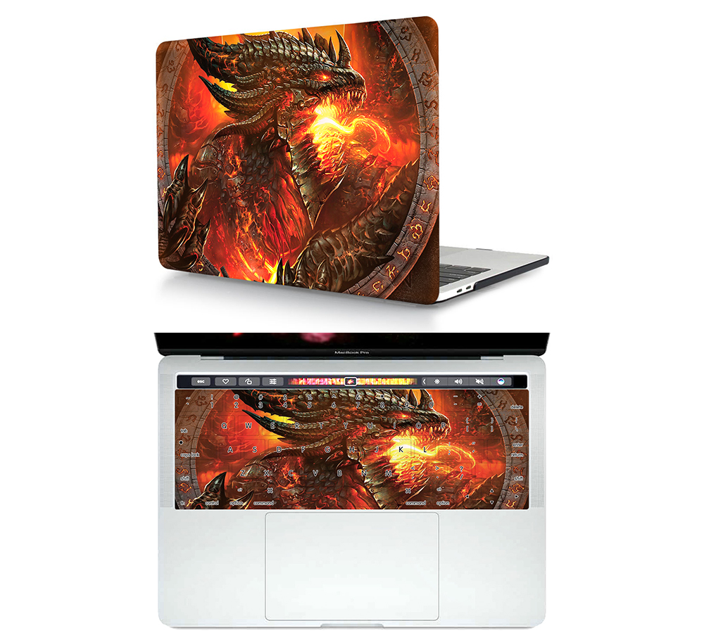 Drago di fuoco-multicolore