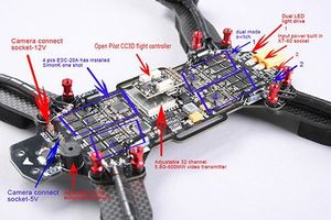 Drone 280 mm FPV quatre axes Racing Mini Quadcopter avec tout - en - <span class=keywords><strong>un</strong></span> vol - Product Image 3