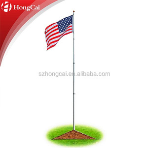 Mât de drapeau télescopique 25 pieds Kits commerciaux Extérieur Maison Support <span class=keywords><strong>Drapeaux</strong></span> nationaux AU <span class=keywords><strong>USA</strong></span> UK - Product Image 3