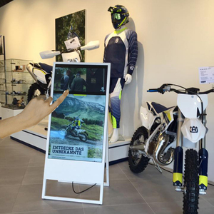 Xách tay có thể gập lại Một Mình Đứng 49 inch TFT LCD LED wifi mạng Android signage bảng <span class=keywords><strong>Menu</strong></span> Áp Phích QUẢNG CÁO màn hình cảm ứng kiosk - Product Image 3