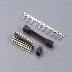 china manufacturer JST 2.0mm pitch 2/3/4/5/6/8/ pin header pin black connector PCB connector housing auto wire harness connector