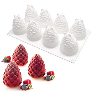 3d christmas silicone pine cone mold for cake tools Amazon Fashionable eco-friendly stocked