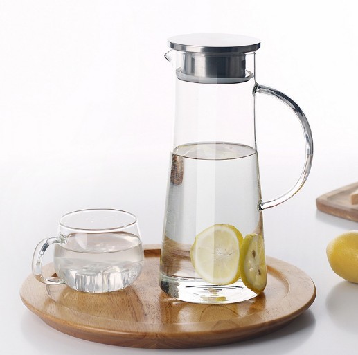 Beverage Pitcher Coffee Water Jug Top grade glass Pitcher Clear Heatproof Glass Water Pot