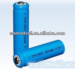 дитиевые батареи 14500 lifepo4 батареи 3.2v 500 мач для освещения - Product Image 1
