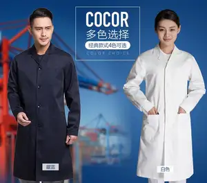 Wholesale Cotton White Custom Logo Hospital Uniforms Scrubs Medical Doctor Jackets Nurse Uniform Lab coat