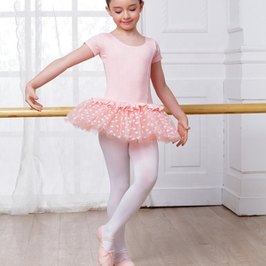 Dos <span class=keywords><strong>nu</strong></span> Manches Courtes <span class=keywords><strong>Ballet</strong></span> Danse Pratique Robe Tutu Pour Les filles Des Enfants - Product Image 3