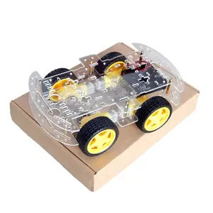 4 Wheels DIY Car 4WD Smart Robot Car Chassis Kit