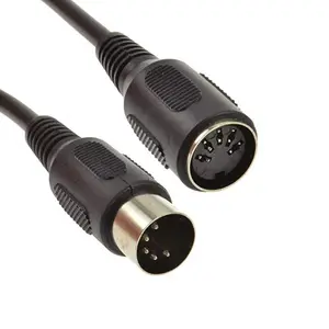 MIDI Extension Cable, 5 Pin DIN Male to Female MIDI Converter Adapter Cable Audio Cable