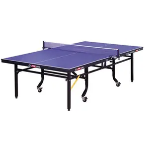 Mesa de ping pong dhs T-2024, mesa de tênis de mesa dobrável profissional 18mm