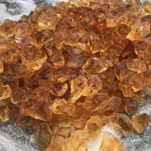 Natuurlijke Crystal Clear Gemstone Donker Oranje Citrien Ruwe Steen