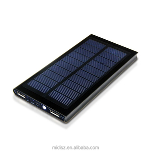 Double USB 10000mAh Power Bank Chargeur de <span class=keywords><strong>batterie</strong></span> étanche <span class=keywords><strong>15000mah</strong></span> 20000mah Panneau <span class=keywords><strong>solaire</strong></span> portable Mini USB Entrée LED 2A Polymère - Product Image 3