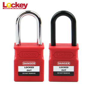 Lockey नई डिजाइन <span class=keywords><strong>OEM</strong></span> ताला 38mm 76mm स्टील नायलॉन हथकड़ी सुरक्षा ताला तालाबंदी - Product Image 1
