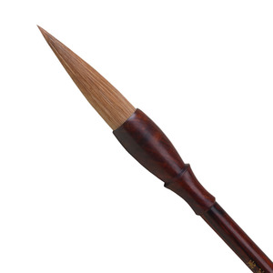 Antiquariato di Alta Qualità Calligrafia Cinese 3pcs Pennelli Set Donnola Capelli Pennello Manico In Legno di Palissandro Scatola di Legno - Product Image 5