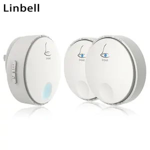 Linbell G2 noel melodi ses kapı zili 2 düğme 110 v 120 v 230 v kablosuz kapı zili