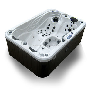 2016 hot familia <span class=keywords><strong>jacuzzi</strong></span>/spa bañera de plástico portable indoor adultos - Product Image 3