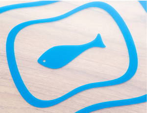 Set di 4 carini tagliere di carne vegetale Set tagliere di codifica a colori in plastica tagliere antibatterico smerigliato - Product Image 4