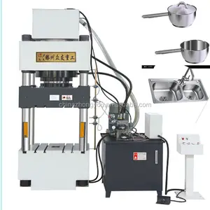 चार स्तंभ श्रृंखला हाइड्रोलिक प्रेस मशीन के लिए स्टेनलेस स्टील cookware