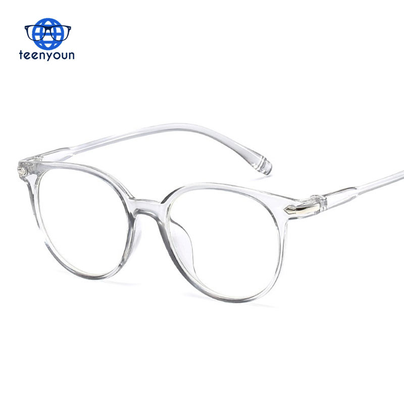 Montura de gafas para hombre y mujer, montura de lentes transparentes  redondas Vintage, 2021