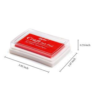 Tampons encreurs de timbre les plus vendus solubles dans l'eau pour enfants bricolage Scrapbooking, impression de doigts et fabrication de cartes 15 couleurs d'encre artisanale - Product Image 1
