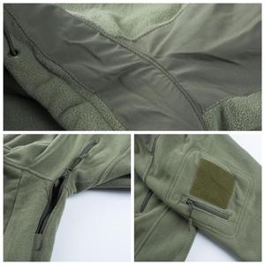 Giacca tattica con cappuccio Soft Shell in pile elastico ad alta densità da uomo per tiro tattico da combattimento all'aperto softair - Product Image 2