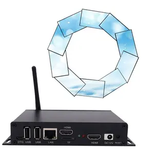 नेटवर्क वायरलेस एंड्रॉयड मीडिया प्लेयर टीवी बॉक्स hd splicing वीडियो प्रोसेसर के लिए अनियमित एलसीडी वीडियो दीवार