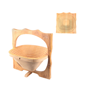 Pieghevole quadrato a forma <span class=keywords><strong>di</strong></span> bambù in <span class=keywords><strong>legno</strong></span> con vernice per noci <span class=keywords><strong>di</strong></span> pane Bambu Coaster decorazione floreale cesto <span class=keywords><strong>di</strong></span> bambù - Product Image 4