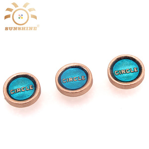 2018 Unique placage gravé conception <span class=keywords><strong>plat</strong></span> rivets métalliques pour vêtements - Product Image 2