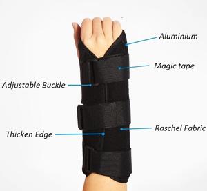 Soporte de Muñeca Ajustable de Neopreno y Metal GANGSHENG para Túnel Carpiano, Muñequera para Esguince de Muñeca con Soporte para el Pulgar - Product Image 3