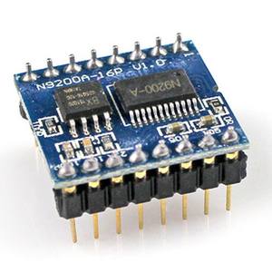 MODUL PEMUTAR MP3 STEREO <span class=keywords><strong>UART</strong></span> CHIP SUARA MUSIK 24BIT DAC N9200A DENGAN SLOT KARTU SD - Product Image 1