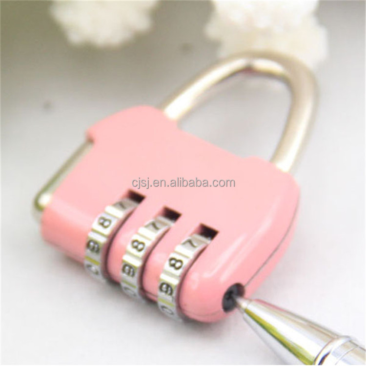 Cadenas à Code 3 Chiffres 20 Mm – Alliage De Zinc, Argenté, Pour Armoire Et Tiroir