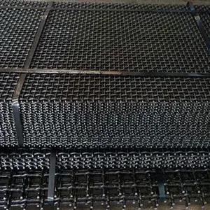 65Mn crimped dệt dây lưới tùy chỉnh màn hình thép không gỉ 1/2 inch Lưới bát rung màn hình cửa sổ màn hình vải