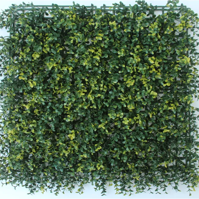 Anti-uv outdoor kunstmatige hek verticale tuin decor groen kunstgras plant muur 50 door 50 gras voor wanddecoratie