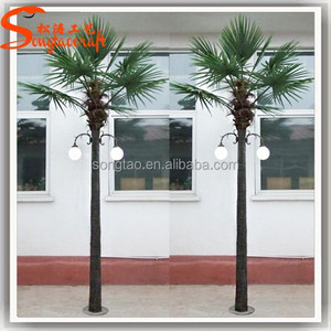 Barato led palmera cocotera luz led exterior solar luces del árbol decorativo árboles - Product Image 6
