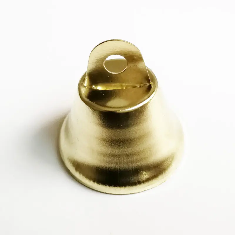 Экологически чистые Золотые Большие колокольчики с никелевым покрытием диаметром на заказ 32 мм Рождественское украшение Jingle Bell