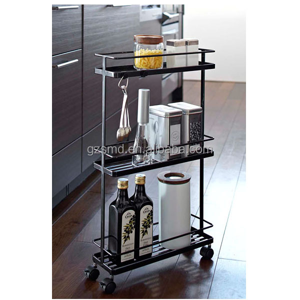 Kitchen Cart Wholesale High Quality 3 Tiers Mini Metal Kitchen Cart