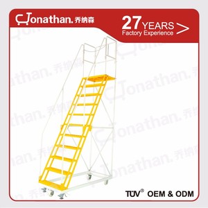 Almacén de <span class=keywords><strong>la</strong></span> escalera escalera plataforma mango rodante carro de <span class=keywords><strong>supermercado</strong></span> escalera - Product Image 1