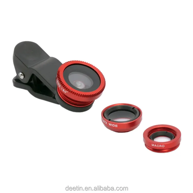 Universal Clip 3 in 1 Mobile Phone Camera Lens Fisheye Lens