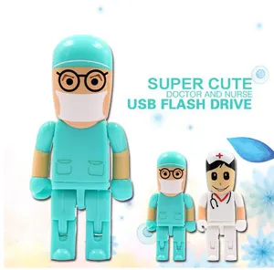 USB Flash Drive 2.0 personalizzabile Logo plastica penna infermiera Style-1GB 2GB 4GB 8GB 16GB 32GB 64GB Memory Stick 3.0 regalo di promozione