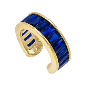 Bijoux bohèmes Bijoux Hip Hop <span class=keywords><strong>Argent</strong></span> 925 Pas de piercing Baguette CZ Boucles <span class=keywords><strong>d</strong></span>'oreilles manchette 2019 - Product Image 4