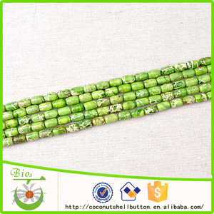 La muestra libre <span class=keywords><strong>verde</strong></span> imperial jasper piedra granos venta al por mayor a granel - Product Image 3