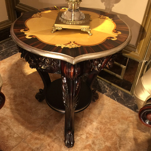 Nouvelle Arrivée Baroque En Bois Sculpté À La Main Antique Petite Table Basse, Style Français Table D'appoint Pour Le Salon BF08-YS022 - Product Image 1