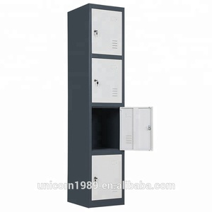 Petit <span class=keywords><strong>casier</strong></span> <span class=keywords><strong>métallique</strong></span> de gymnastique en acier à 4 portes à vendre - Product Image 4