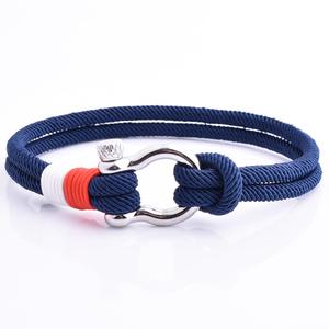 Colori fatti a mano in Nylon marrone della bandiera italiana D grillo in metallo nautico marrone corda bracciale - Product Image 5