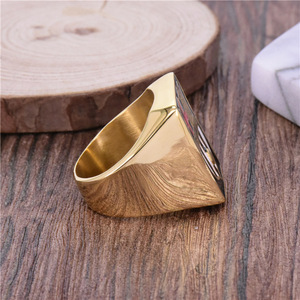 Barcelona football club logo stainless steel men'<span class=keywords><strong>s</strong></span> ring - Product Image 4